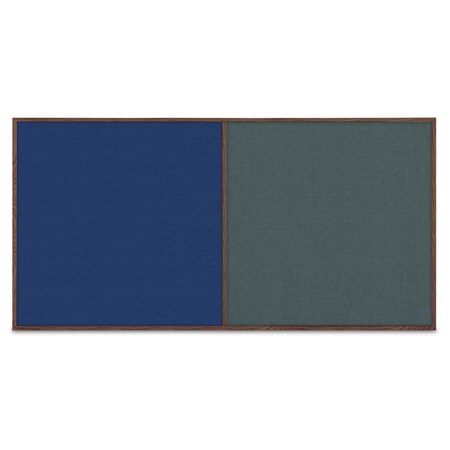United Visual Products Enclosed Corkboard, 1 Door, 72"x48", 4" Fra UV3412-SATIN-CINNABA